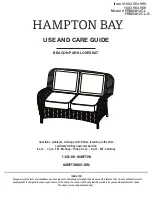 HAMPTON BAY FRS80812CL-G Use And Care Manual предпросмотр