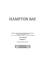 Preview for 7 page of HAMPTON BAY FRS80952-2PK Use And Care Manual