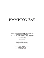 Preview for 11 page of HAMPTON BAY FRS80952F-ST-1 Use And Care Manual