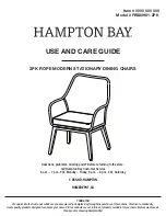 HAMPTON BAY FRS80961-2PK Use And Care Manual preview