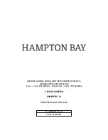 Preview for 7 page of HAMPTON BAY FRS80961-2PK Use And Care Manual