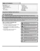 Preview for 2 page of HAMPTON BAY FRS80968H-ST Use And Care Manual