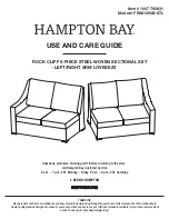 HAMPTON BAY FRS81094B-STL Use And Care Manual preview