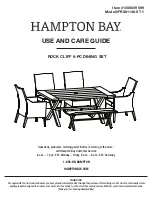 HAMPTON BAY FRS81146-ST-1 Use And Care Manual preview