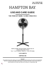 HAMPTON BAY FS40-21MA Use And Care Manual preview