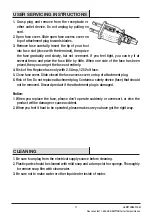 Предварительный просмотр 11 страницы HAMPTON BAY FS40-21MA Use And Care Manual