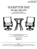 HAMPTON BAY FSS60428S-ST Use And Care Manual предпросмотр