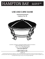 Preview for 1 page of HAMPTON BAY FT-116 Use And Care Manual