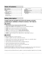 Preview for 2 page of HAMPTON BAY FT-51161 Use And Care Manual