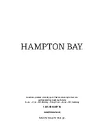 Предварительный просмотр 9 страницы HAMPTON BAY FT-61689 Use And Care Manual