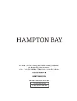 Preview for 8 page of HAMPTON BAY FTA60762A Use And Care Manual