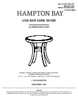 HAMPTON BAY FTA60762BG Use And Care Manual предпросмотр