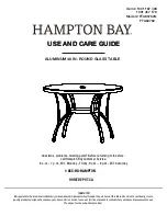 HAMPTON BAY FTA60762G Use And Care Manual предпросмотр