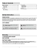 Preview for 2 page of HAMPTON BAY FTM80727 Use And Care Manual