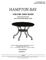 Предварительный просмотр 1 страницы HAMPTON BAY FTS60704-BLK Use And Care Manual