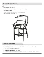 Preview for 15 page of HAMPTON BAY FTS61204H Use And Care Manual