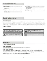 Preview for 2 page of HAMPTON BAY FTS70575 Use And Care Manual