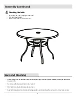 Preview for 8 page of HAMPTON BAY FTS70575 Use And Care Manual