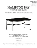 HAMPTON BAY FTS70660A Use And Care Manual предпросмотр