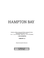 Preview for 8 page of HAMPTON BAY FTS70660A Use And Care Manual