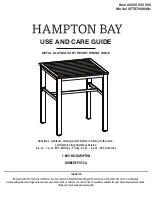 Preview for 1 page of HAMPTON BAY FTS70660AH Use And Care Manual