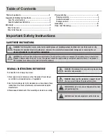 Preview for 2 page of HAMPTON BAY FTS70660AH Use And Care Manual