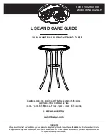 Preview for 1 page of HAMPTON BAY FWS60524AH Use And Care Manual