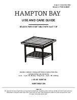 HAMPTON BAY FWS80486E Use And Care Manual preview