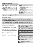 Preview for 2 page of HAMPTON BAY FZM70459C-ST Use And Care Manual