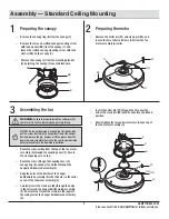 Preview for 9 page of HAMPTON BAY Gazebo II YG187-WH Use And Care Manual