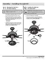 Предварительный просмотр 15 страницы HAMPTON BAY GAZEBO II YG188-WH Use And Care Manual