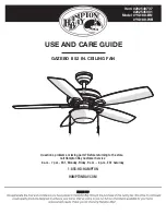 HAMPTON BAY GAZEBO YG188-BN Use And Care Manual предпросмотр