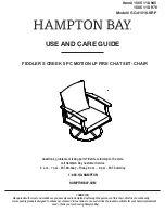 HAMPTON BAY GC-41016-SRP Use And Care Manual preview