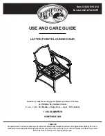 HAMPTON BAY GC-8742-SRP Use And Care Manual preview