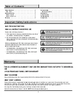 Preview for 2 page of HAMPTON BAY GC-8742-SRP Use And Care Manual