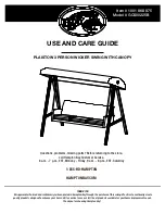 HAMPTON BAY GCS00225B Use And Care Manual preview