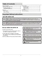 Preview for 2 page of HAMPTON BAY GCS09061K Use And Care Manual