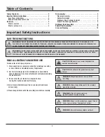 Preview for 2 page of HAMPTON BAY GENEVA 6PK FRS60786-STBC Use And Care Manual