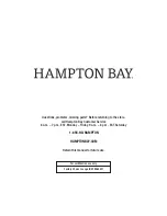 Preview for 8 page of HAMPTON BAY GENEVA FBS60431-BA Use And Care Manual