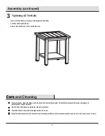 Preview for 6 page of HAMPTON BAY GENEVA FWS60610A Use And Care Manual