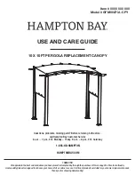 Preview for 1 page of HAMPTON BAY GFM00471A-CPY Use And Care Manual