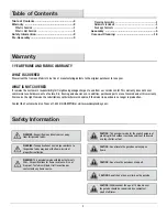 Preview for 2 page of HAMPTON BAY GFS00679B Use And Care Manual