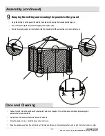 Предварительный просмотр 13 страницы HAMPTON BAY GFS00744A Use And Care Manual