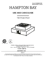 HAMPTON BAY GFT-31312 Use And Care Manual предпросмотр