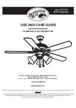 HAMPTON BAY GLENDALE AG524-FB Use And Care Manual preview