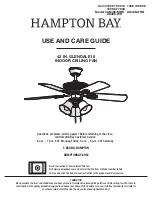 HAMPTON BAY GLENDALE III AK488-MBK Use And Care Manual предпросмотр