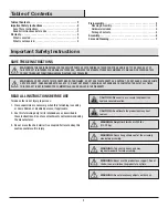 Preview for 2 page of HAMPTON BAY GLENRIDGE FALLS FCS80433-ST-2 Use And Care Manual