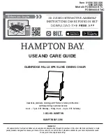 Preview for 1 page of HAMPTON BAY GLENRIDGE FALLS FCS80433-STC Use And Care Manual