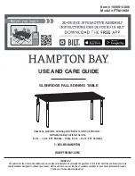 Preview for 9 page of HAMPTON BAY GLENRIDGE FALLS FCS80433-STC Use And Care Manual