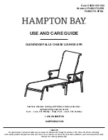 HAMPTON BAY GLENRIDGE FALLS FLS80170-2PK Use And Care Manual предпросмотр